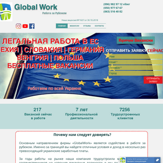 A complete backup of globalwork-ua.com