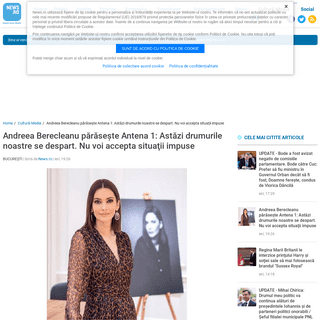Andreea Berecleanu pÄƒrÄƒseÅŸte Antena 1- AstÄƒzi... - News.ro