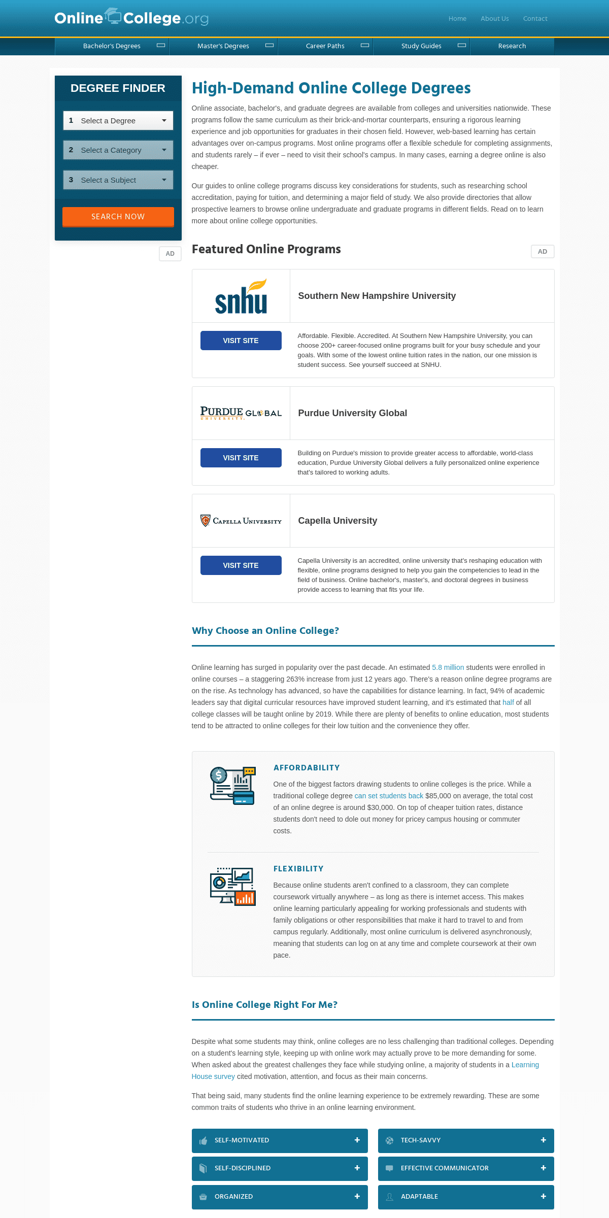 A complete backup of onlinecollege.org