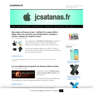 jcsatanas.fr - SÃ©lections et tests d'accessoires pour iPhone, iPad et Apple Watch, jeux, iOSjcsatanas.fr - SÃ©lections et tests