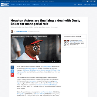 A complete backup of www.cbssports.com/mlb/news/houston-astros-are-finalizing-a-deal-with-dusty-baker-for-managerial-role/