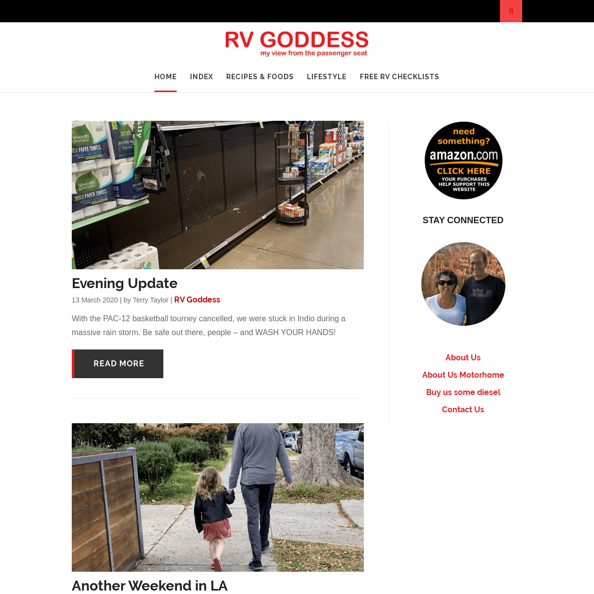 RV Goddess â€“ My view from the passenger seat