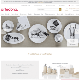 ARTEDONA - Exclusive tableware and accessories for your home