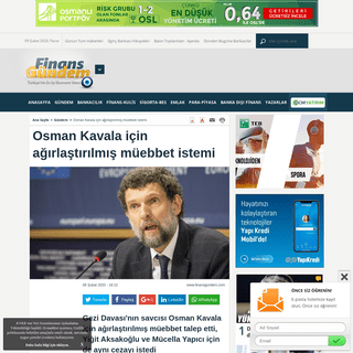A complete backup of www.finansgundem.com/haber/osman-kavala-icin-agirlastirilmis-muebbet-istemi/1468340
