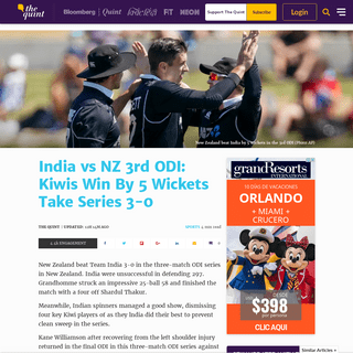 India vs New Zealand Live Streaming on Hotstar, DD Sports, Star Sports 1 Hindi, Star Sports 3. Watch India vs NZ 3rd ODI Dream11