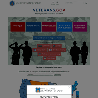 Veterans.gov - Veterans' Employment and Training Service (VETS) - U.S. Department of Labor