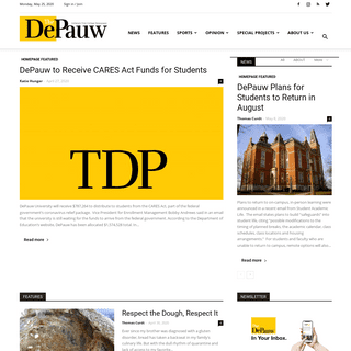 A complete backup of thedepauw.com