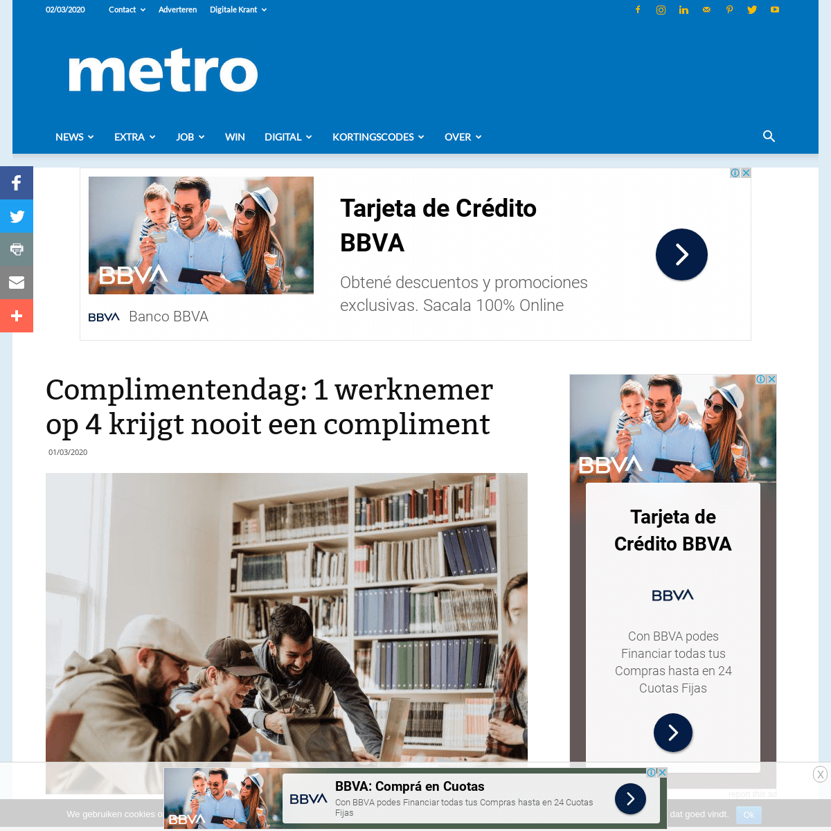 A complete backup of nl.metrotime.be/2020/03/01/must-read/complimentendag-1-werknemer-op-4-krijgt-nooit-een-compliment/