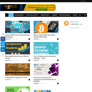 For all your crypto needs - Bitcoin and Crypto News, Bitcoin guide, Crypto Tutorial, ICO Review, ICO List, Airdrop List, Bounty 