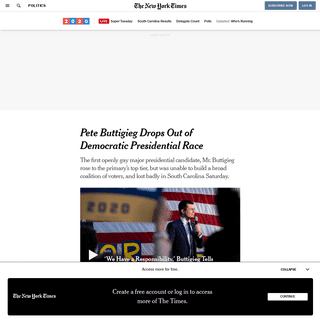 A complete backup of www.nytimes.com/2020/03/01/us/politics/pete-buttigieg-drops-out.html