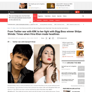 A complete backup of timesofindia.indiatimes.com/tv/news/hindi/from-twitter-war-with-krk-to-her-fight-with-bigg-boss-winner-shil