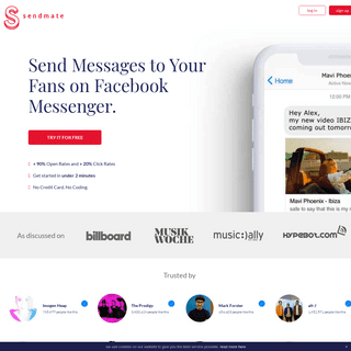 Sendmate - Newsletter Marketing for Messenger