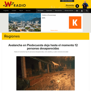 A complete backup of www.wradio.com.co/noticias/regionales/avalancha-en-piedecuesta-deja-hasta-el-momento-12-personas-desapareci