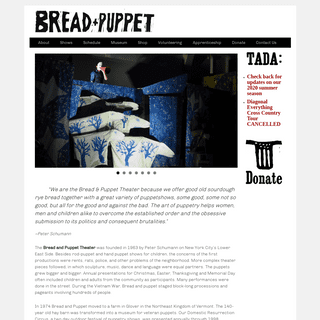 A complete backup of breadandpuppet.org