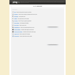 A complete backup of ping.eu