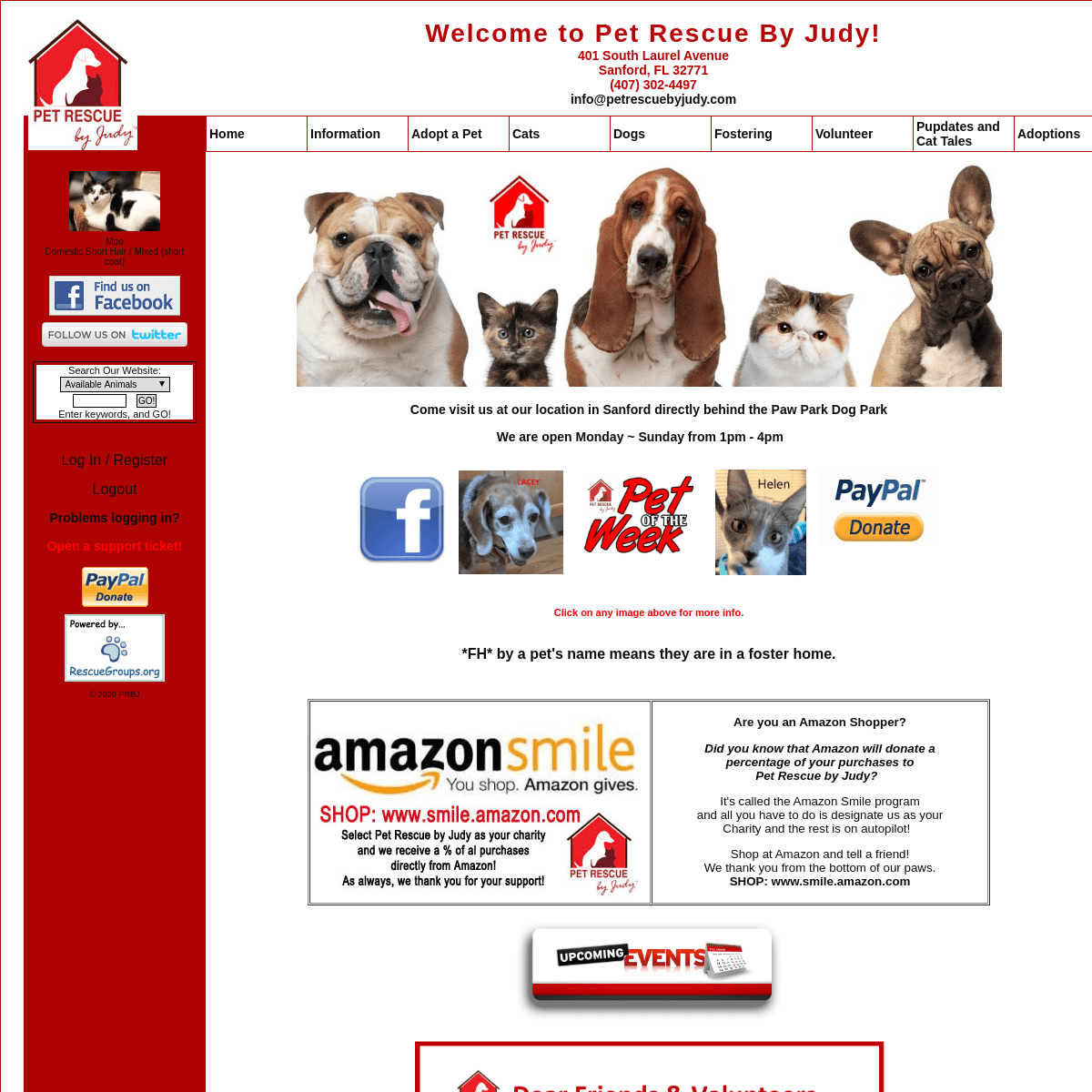 A complete backup of petrescuebyjudy.com