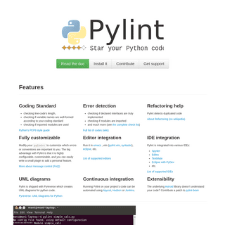 A complete backup of pylint.org