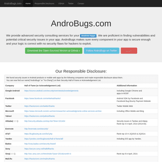 A complete backup of androbugs.com
