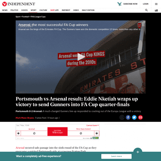 A complete backup of www.independent.co.uk/sport/football/fa-league-cups/portsmouth-arsenal-result-report-eddie-nketiah-goal-fa-