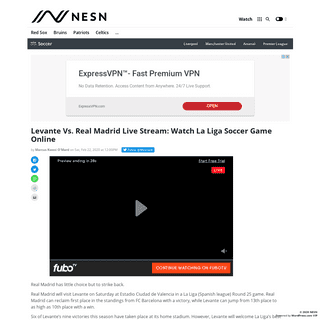 A complete backup of nesn.com/2020/02/levante-vs-real-madrid-live-stream-watch-la-liga-soccer-game-online/