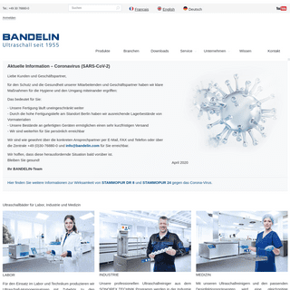 A complete backup of bandelin.com