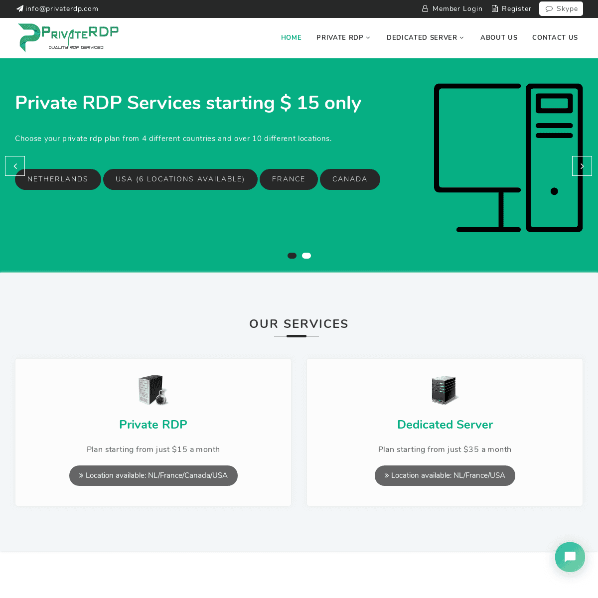Buy Private RDP - Buy NL, France & USA Dedicated Server online