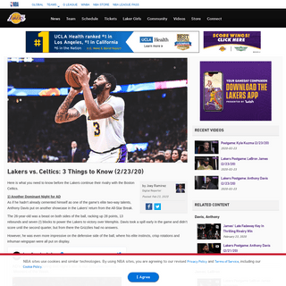 A complete backup of www.nba.com/lakers/news/200223-laker-celtics-3-things-to-know