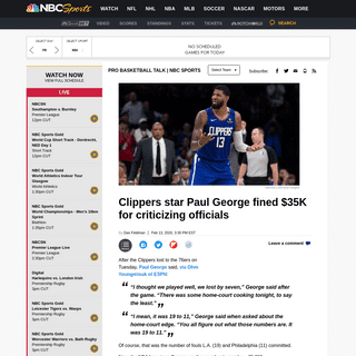 A complete backup of nba.nbcsports.com/2020/02/13/clippers-star-paul-george-fined-35k-for-criticizing-officials/
