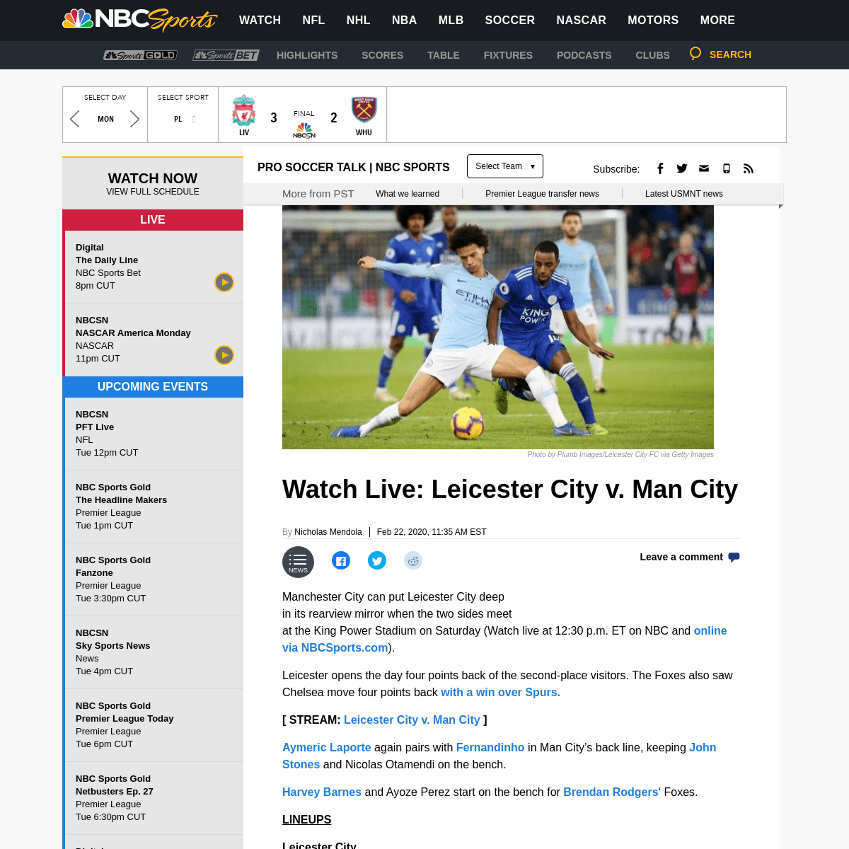A complete backup of soccer.nbcsports.com/2020/02/22/leicester-city-manchester-city-watch-live-stream-link-premier-league/