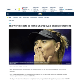 A complete backup of www.foxsports.com.au/tennis/the-world-reacts-to-sharapovas-shock-retirement/news-story/cd77147945fad11e9e6c