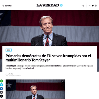 A complete backup of laverdadnoticias.com/mundo/Primarias-democratas-de-EU-se-ven-irrumpidas-por-el-multimillonario-Tom-Steyer-2