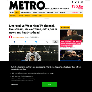 A complete backup of metro.co.uk/2020/02/24/liverpool-vs-west-ham-tv-channel-live-stream-kick-off-time-odds-team-news-head-head-