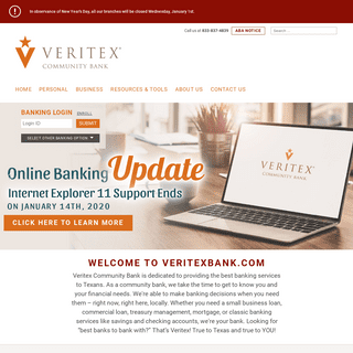 A complete backup of veritexbank.com