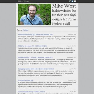 A complete backup of mikewest.org