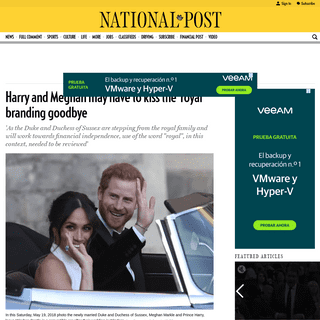 A complete backup of nationalpost.com/news/world/royal-no-more-harry-and-meghan-face-possible-loss-of-royal-brand