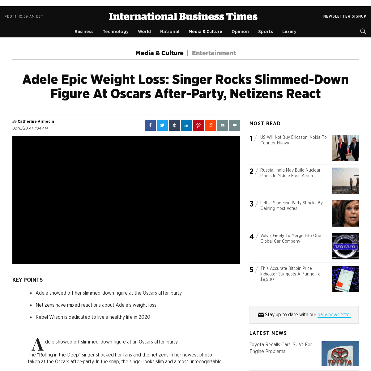 A complete backup of www.ibtimes.com/adele-epic-weight-loss-singer-rocks-slimmed-down-figure-oscars-after-party-netizens-2919742