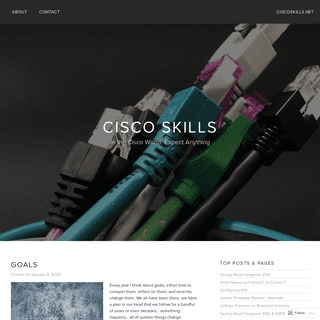Cisco Skills â€“ In the Cisco World, Expect Anything