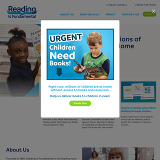 Reading Is Fundamental - Childrenâ€™s Literacy Non-Profit