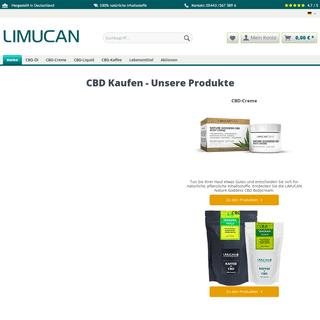 CBD Produkte online kaufen - NatÃ¼rliche Hanfprodukte - Limucan Shop (DE)