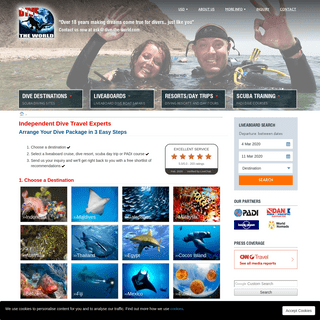 Diving Vacations & Scuba Travel - Dive The World Liveaboards & Resorts