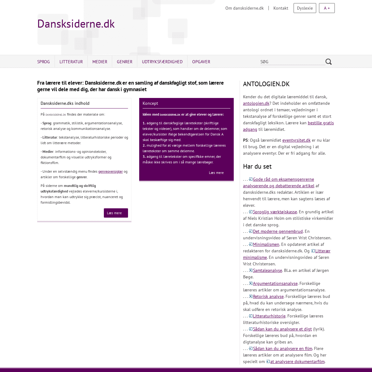 A complete backup of dansksiderne.dk