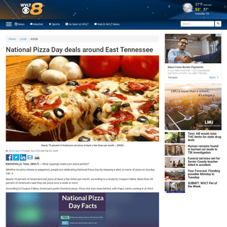 A complete backup of www.wvlt.tv/content/news/National-Pizza-Day-deals--567708781.html