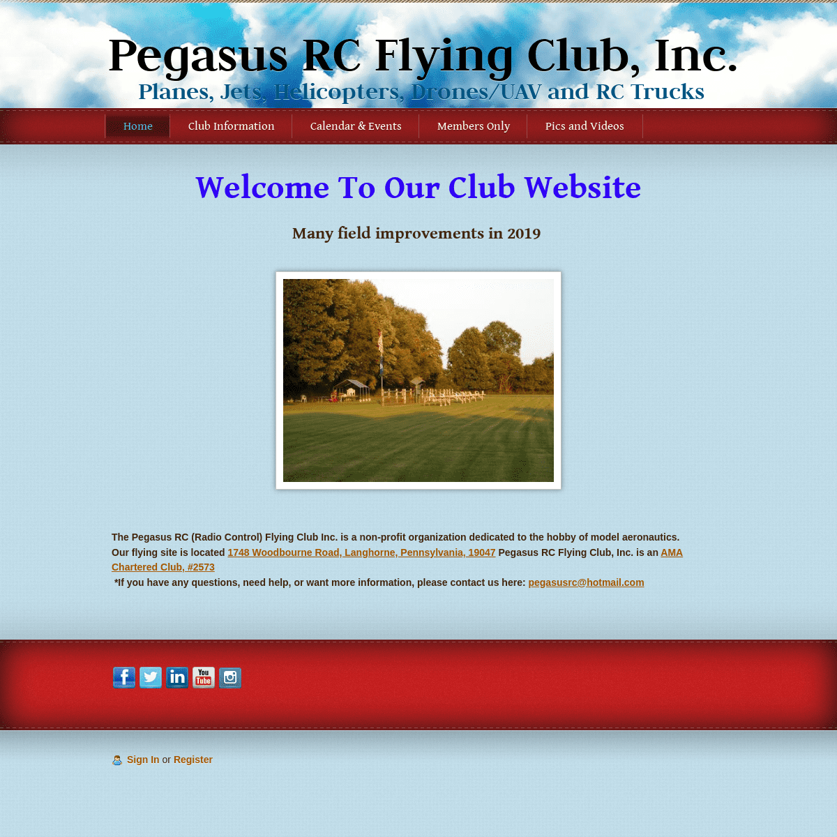 Pegasus RC Flying Club, Inc. Homepage