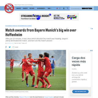 A complete backup of www.bavarianfootballworks.com/2020/2/29/21159122/bayern-munich-match-awards-prize-analysis-hoffenheim-bunde