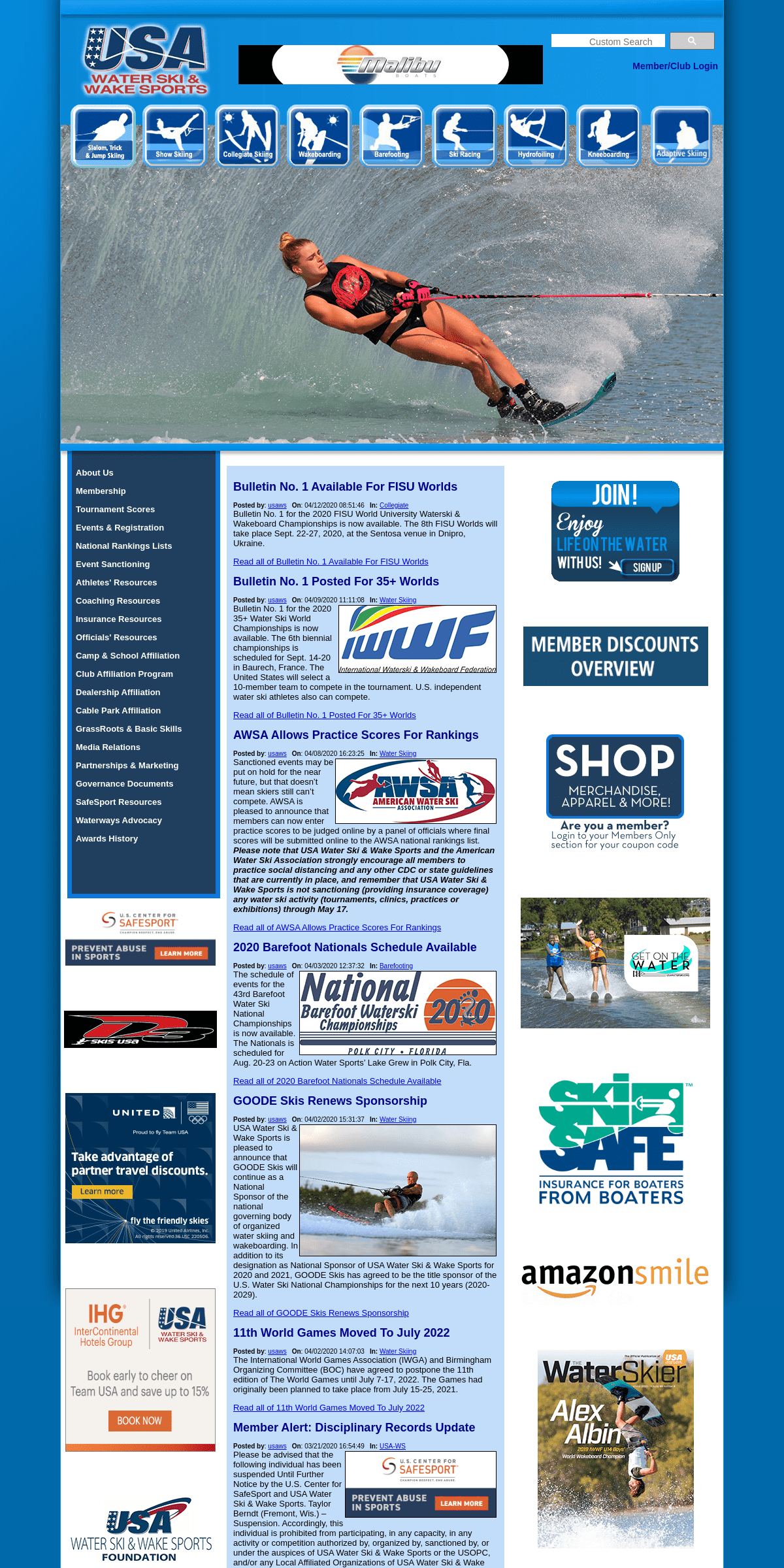 A complete backup of usawaterski.org