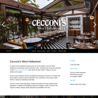 A complete backup of cecconiswesthollywood.com