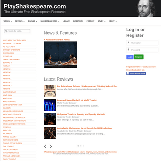 A complete backup of playshakespeare.com