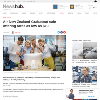 A complete backup of www.newshub.co.nz/home/travel/2020/02/air-new-zealand-grabaseat-sale-offering-fares-as-low-as-19.html