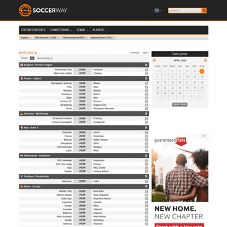 A complete backup of soccerway.com
