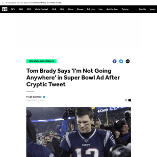 A complete backup of bleacherreport.com/articles/2874379-tom-brady-says-im-not-going-anywhere-in-super-bowl-ad-after-cryptic-twe